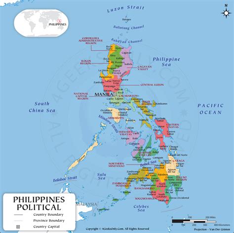 Philippines Political Map HD