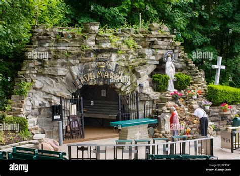 National Shrine And Grotto Of Our Lady Of Lourdes In Euclid Ohio Stock