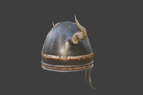 Viking Helmet With Pbr Textures 3d Model