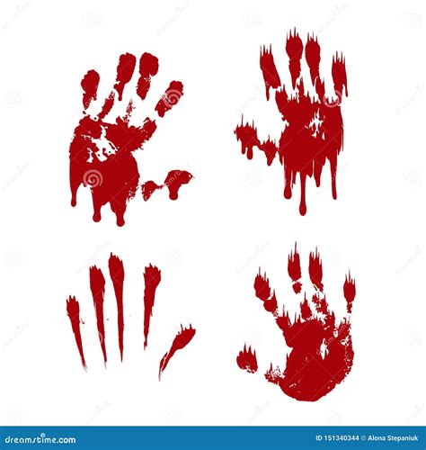 Bloody Handprint Svg Bloody Hand Print Clipart Horror Scary Drip Blood