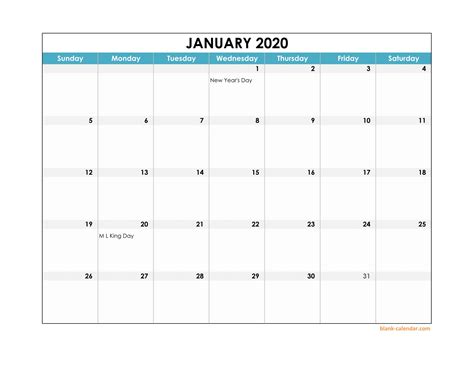 Calendar Template 2020 Printable Free Free March 2020 Calendar