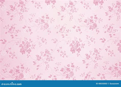 Light Pink Vintage Floral Wallpaper