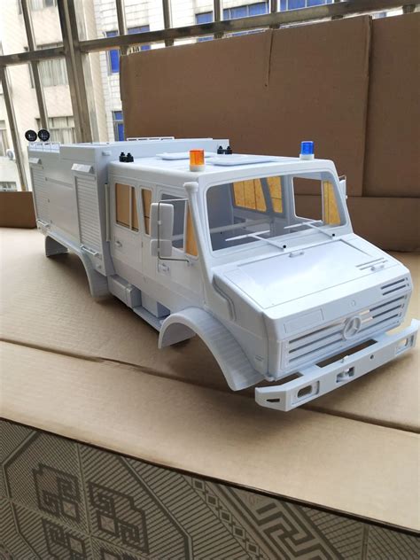 Fire Military Unpainted 6wd Body Kits Wo Led For 110 112 Scale Rc