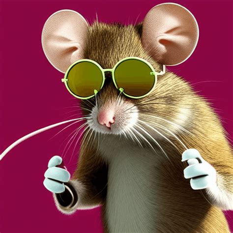 A Mouse Wearing Sunglasses · Creative Fabrica