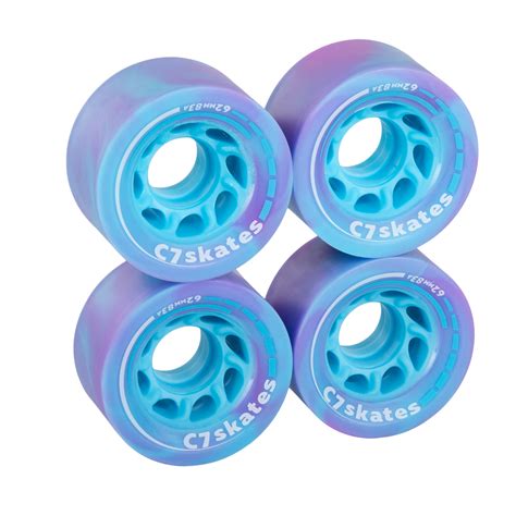 C7skates Dark Magic 62mm Quad Roller Skate Wheels Twilight Swirl