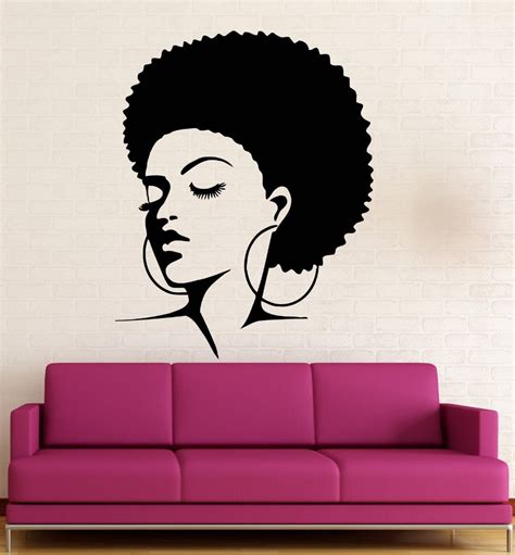 Black Lady Stickers Home Decoration Pvc Vinyl Decals Sexy Girl Bedroom