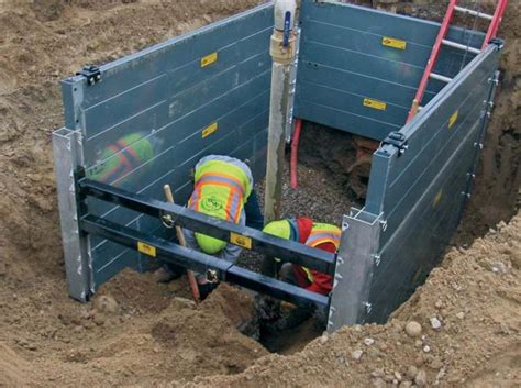 Modular Aluminum Trench Shielding System Luby Shoring Services