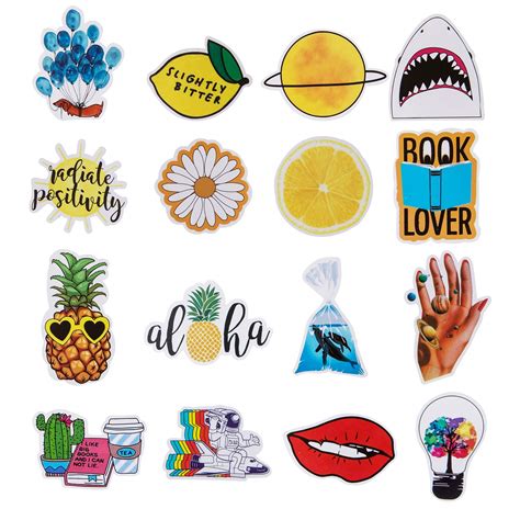 Buy Cute Vsco Stickers For Water Bottles 50 Pack Laptop Stickers Trendy Aesthetic Stickers