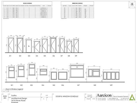 View lists are really useful for double checking the settings of all your views in one place. Door-window-schedule - Picture gallery