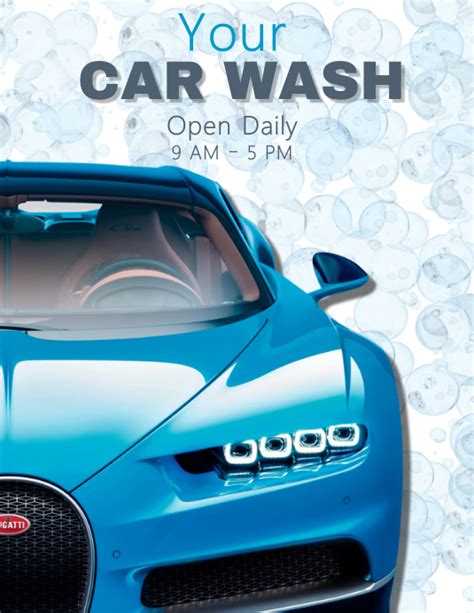 Copy Of Car Wash Flyer Template Postermywall