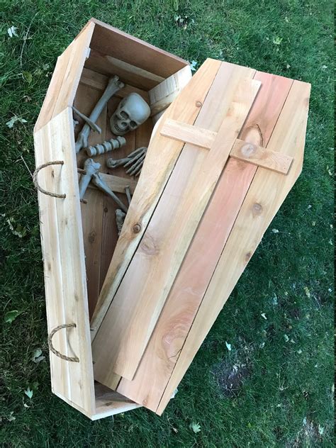 Halloween Coffin Plans Pdf Format Build A Coffin Decoration Etsy