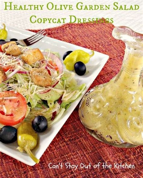Not olive garden, but similar, wrote paganjessica. 1 packet Good Seasons Italian Dressing mix (this does have ...