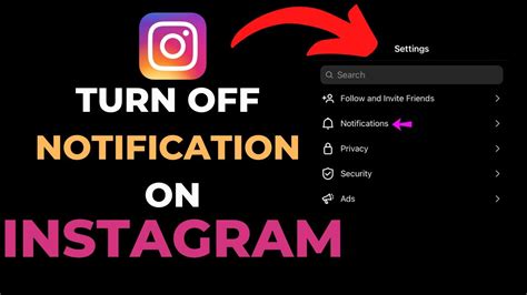 How To Turn Off Instagram Notifications Youtube