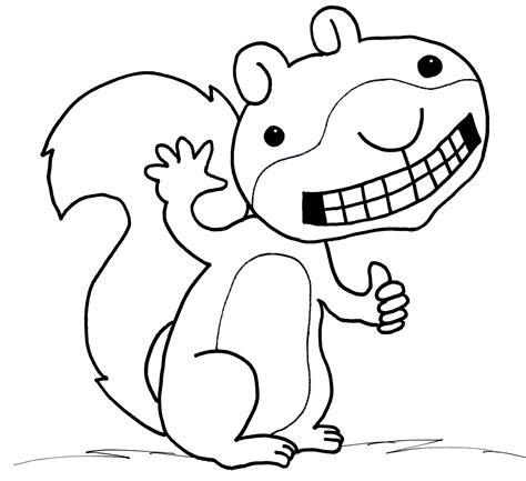Scaredy Squirrel Coloring Page Sincap Hayvan Boyama Sayfaları