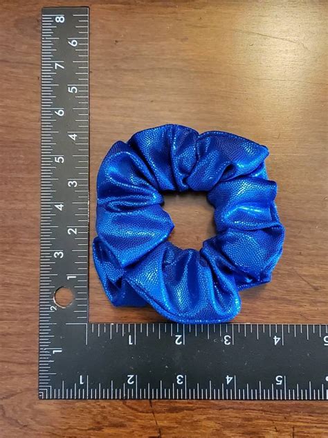 Shimmery Spandex Scrunchies 3 Pack Of Red White And Royal Etsy