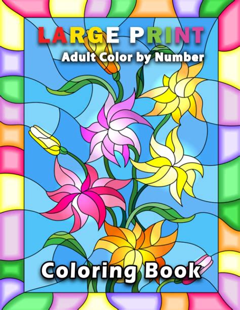 Buy Adult Color By Number Large Print An Adult Color By Number Coloring Book Large Print With