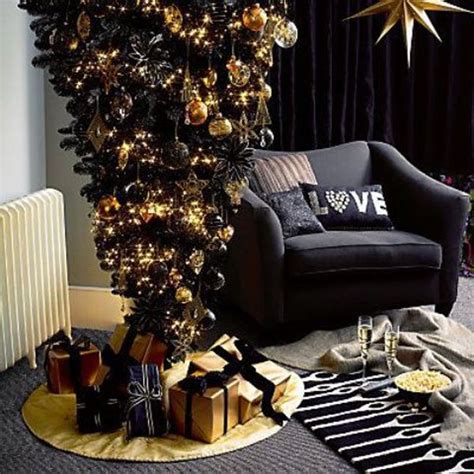 20 Black Christmas Tree With Gothic Style Home Design And Interior