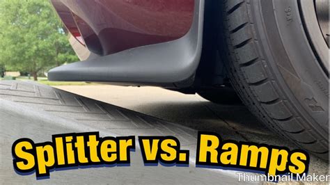 Challenger Srt Splitter Vs Car Ramps Can You Make It Work Youtube