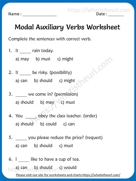 Exercises Modal Verbs With Answers Textasev
