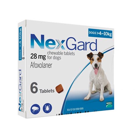 Nexgard chewables are administered orally once a month at the recommended dosage. NexGard for Dogs 4.1-10kg - Blue 6 Pack | Atlantic Pet ...