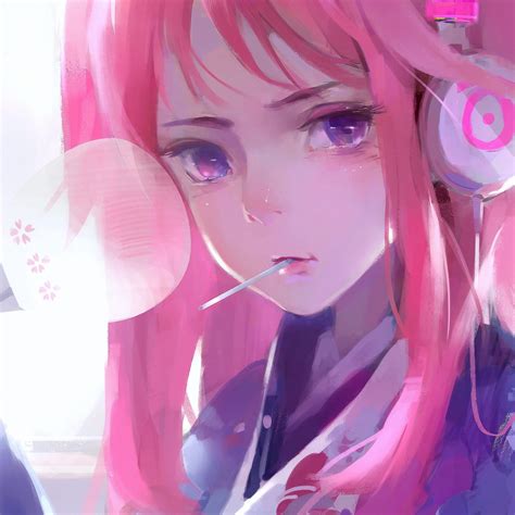 Aesthetic Pink Anime Wallpaper