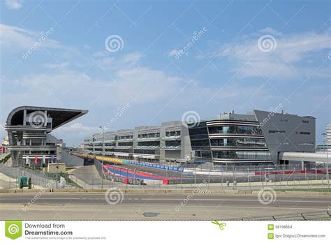 Infrastructure F1 Russian Grand Prix Sochi Editorial Stock Image
