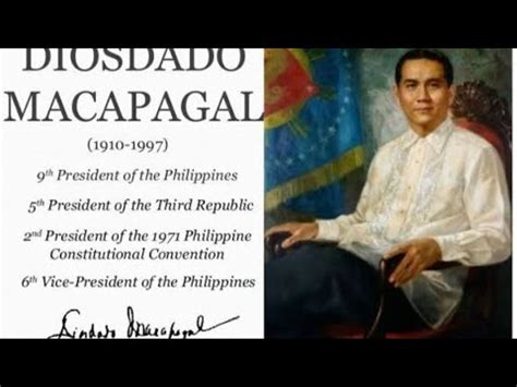 Th President Of The Philippines Talambuhay Ni Diosdado Pangan