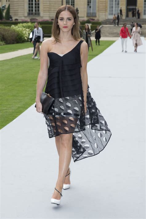 Emma Watson Christian Dior Fashion Show During Paris Fashion Week July 2014 • Celebmafia