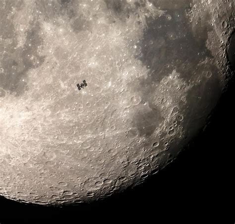 Incredible Photograph Captures Space Station As It Transited The Waning Gibbous Moon