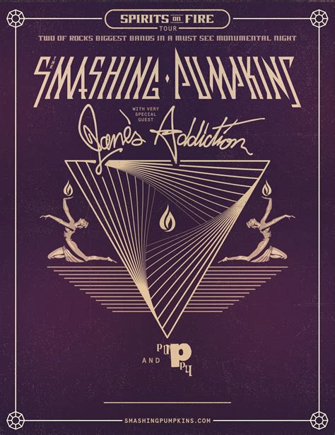 Spirits On Fire Tour 2022 Smashing Pumpkins Janes Addiction Concert
