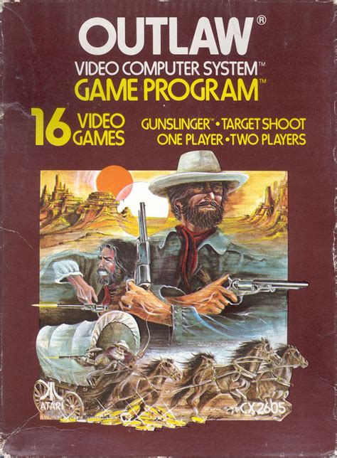 Outlaw 1978 Atari 2600 Box Cover Art Mobygames