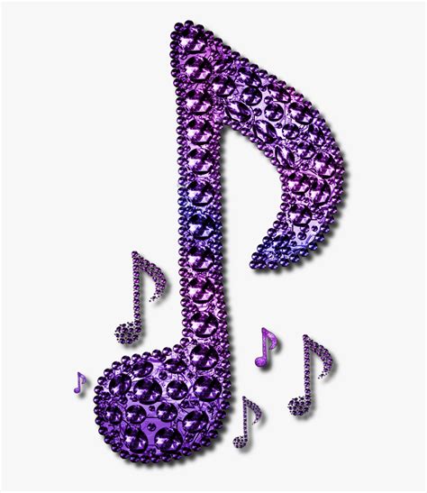 Purple Musical Notes Free Transparent Clipart Clipartkey
