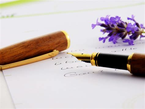 528557 Desk Flowers Fountain Pen Paper Pen Writing 4k Rare