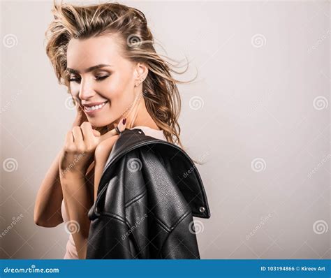 Young Sensual Model Woman Pose In Studio Stock Photo Image Of