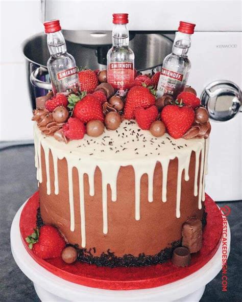 You can also choose from all the kinds of cakes which are available, but. 50 Vodka Cake Design (Cake Idea) - March 2020 in 2020 | Dorty
