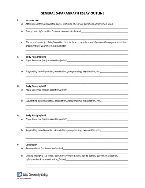 Learn to write an introduction paragraph! 005 Essay Example Page Outline Middle School Format For ...