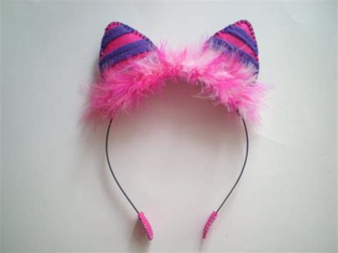 Reserved Pink And Purple Felt Cheshire Cat Ear Headband Cheshire