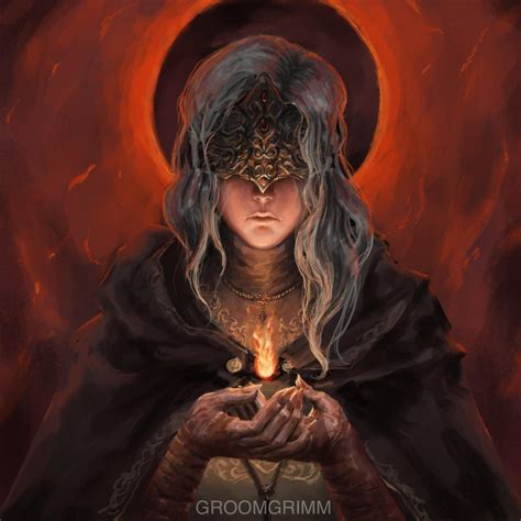 Fire keeper fan art by me : darksouls3