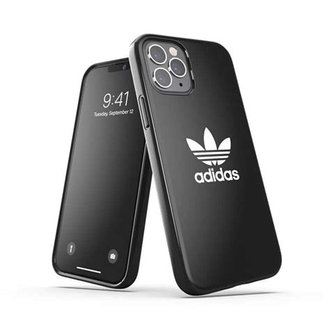 Adidas Iphone 12 Promax Glossy Trefoil Snap Case Red White Mobile