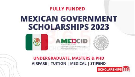 Mexican Government Scholarships 2023 Fully Funded