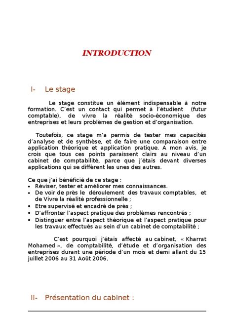 Rapport De Stage Comptabilite Taxe Sur La Valeur Ajoutée Bulletin