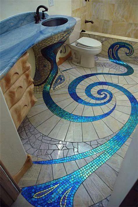 Since golden times, tiling is one of the most chosen options. Unique and Amazing Mosaic Bathroom Design | Home Design ...