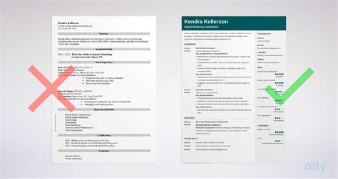 Divide your resume into legible resume sections: Digital Marketing Resume Examples (Guide & Best Templates)