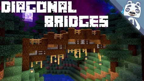 How To Build Diagonal Bridges In Minecraft Youtube