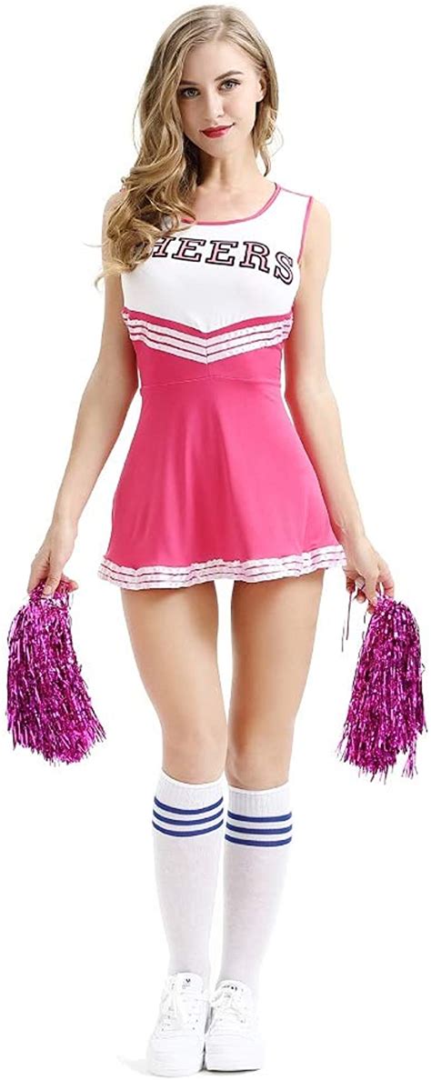 Steeler Cheerleader Costume With La La Flower School Sexy Skirt Cosplay Uniform Halloween Party
