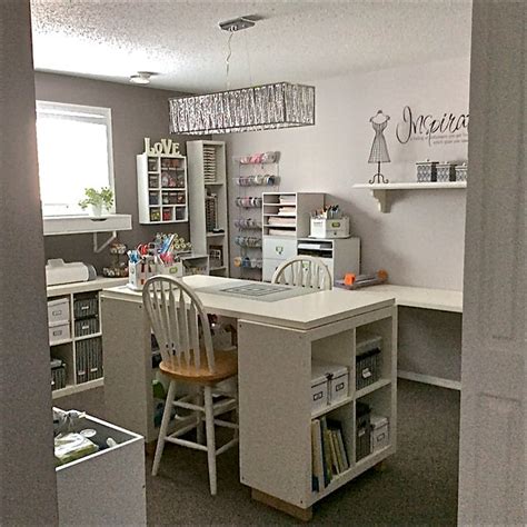 I love how sustain my craft habit uses the kallax units for her cricut small business crafting space. Scraproom: My New Craft Room (March 3/15)