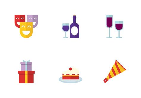 Party Icon Set 153737 Vector Art At Vecteezy