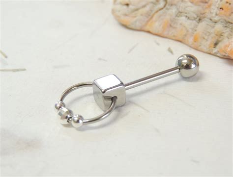 Vch Vertical Clitoral Hood Piercing With Sterling Silver Etsy