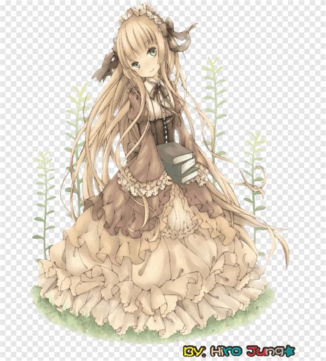 Anime Lolitas Renders Female Anime Character In Brown And Beige Gown