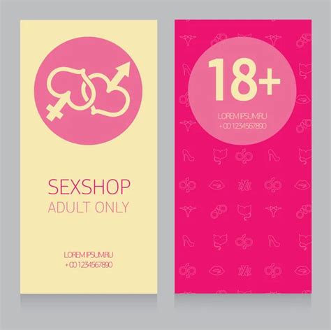 Template Business Card For Sexshop Stock Vector Image By ©ghouliirina 112427798